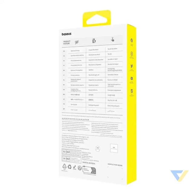 Privacy Protection Tempered Glass Baseus Diamond iPhone 15 Pro For smartphones