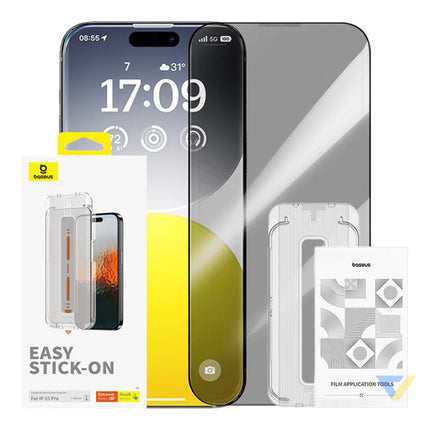 Privacy Protection Tempered Glass Baseus Sapphire iPhone 15 Pro For smartphones