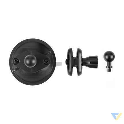 PULUZ 1/4 inch suction cup mount for sports cameras (DJI Action GoPro Insta360) (black) (PU544B) Straps mounts and