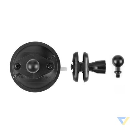 PULUZ 1/4 inch suction cup mount for sports cameras (DJI Action GoPro Insta360) (black) (PU544B) Straps mounts and