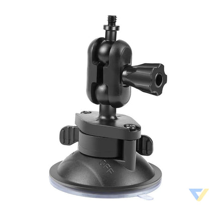 PULUZ 1/4 inch suction cup mount for sports cameras (DJI Action GoPro Insta360) (black) (PU544B) Straps mounts and