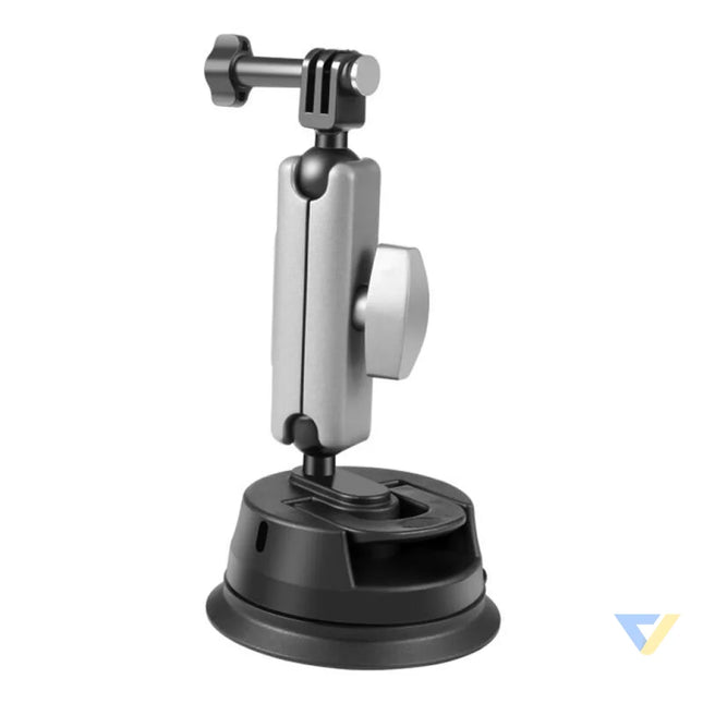 PULUZ car mount with suction cup mounting adapter and long screw for sports cameras (including Osmo Action 3 Insta360