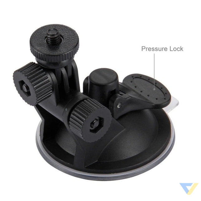 Puluz car windshield mount for sports cameras (including Osmo Action 5 Pro Insta360 X5) Straps mounts and holders