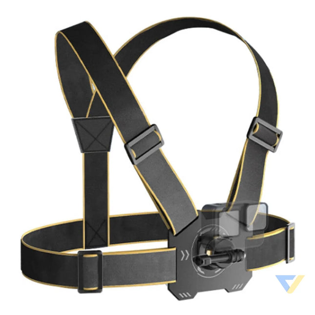 PULUZ chest harness for sports cameras (including Ace Pro 2 Osmo Action 5 Pro)(black) Straps mounts and holders