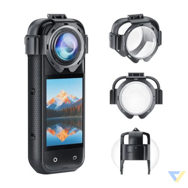 Puluz lens covers for Insta360 X5 camera (snap-on) For sports cameras