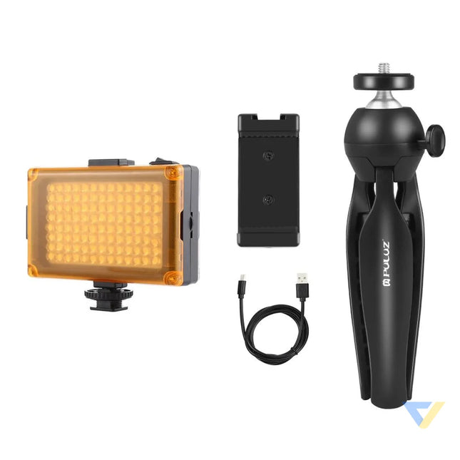 Puluz live recording set tripod + LED lamp + phone clip PKT3131B Sets