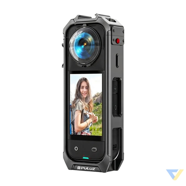 PULUZ metal protective case with lens cover for Insta360 X5 For sports cameras