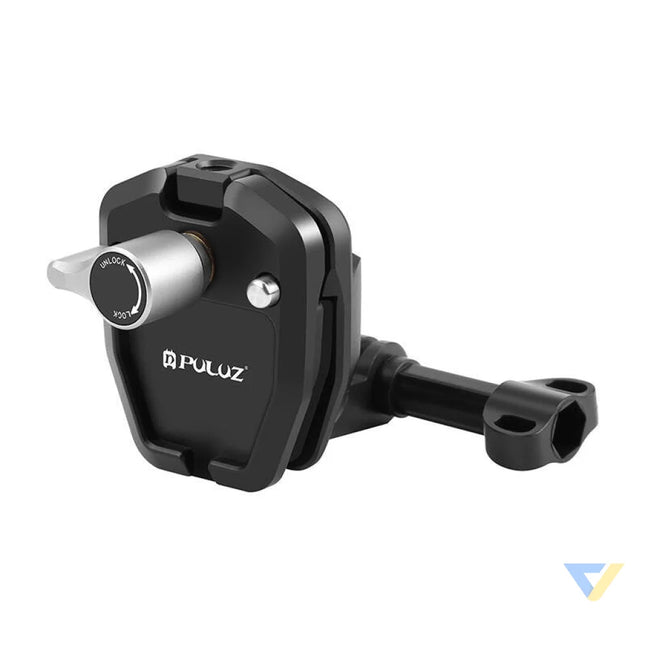 PULUZ motorcycle windshield clip for sports cameras (DJI Osmo Action 4 GoPro Hero 12 Insta360 Ace Pro / X4)(black)