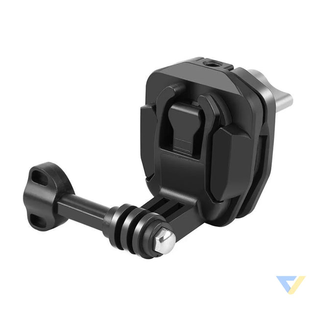 PULUZ motorcycle windshield clip for sports cameras (DJI Osmo Action 4 GoPro Hero 12 Insta360 Ace Pro / X4)(black)