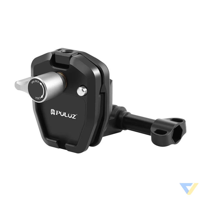 PULUZ motorcycle windshield clip for sports cameras (DJI Osmo Action 4 GoPro Hero 12 Insta360 Ace Pro / X4)(black)