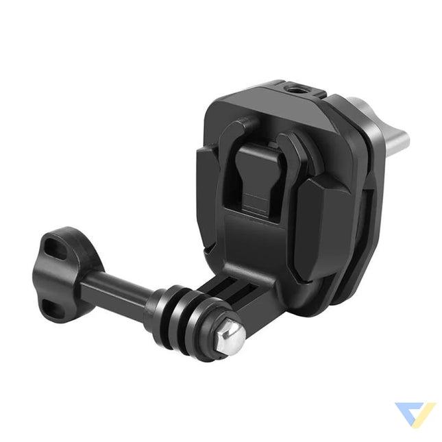 PULUZ motorcycle windshield clip for sports cameras (DJI Osmo Action 4 GoPro Hero 12 Insta360 Ace Pro / X4)(black)
