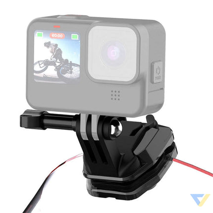 PULUZ motorcycle windshield clip for sports cameras (DJI Osmo Action 4 GoPro Hero 12 Insta360 Ace Pro / X4)(black)