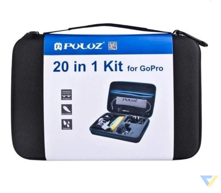 Puluz set of 20 accessories for sports cameras (including Osmo Action 5 Pro) PKT11 Sets
