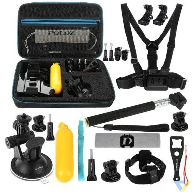 Puluz set of 20 accessories for sports cameras (including Osmo Action 5 Pro) PKT11 Sets