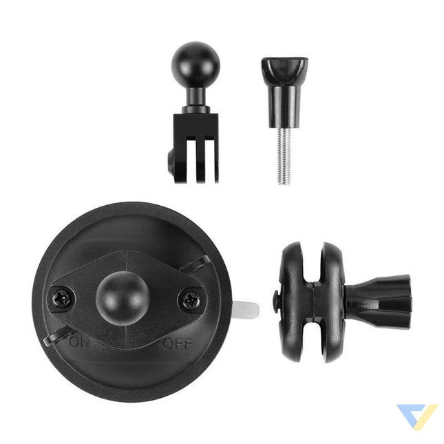 PULUZ suction cup mount for sports cameras (DJI GoPro Insta360) PU545B (black) Straps mounts and holders