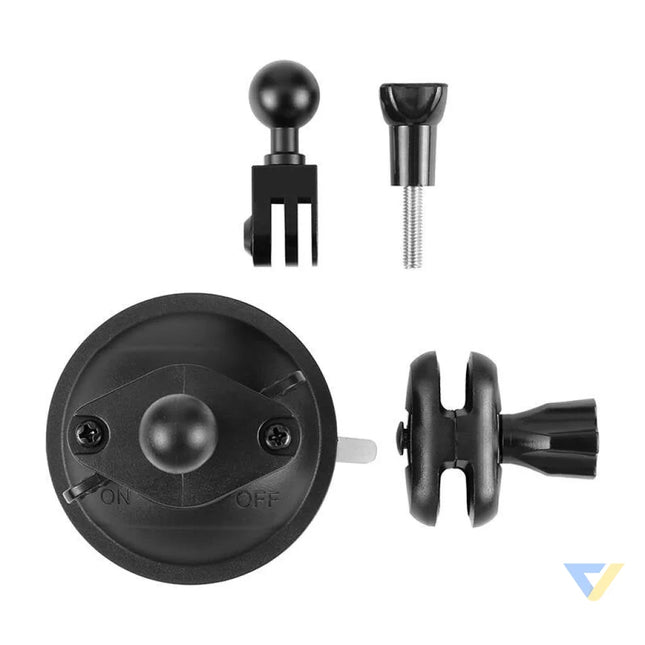PULUZ suction cup mount for sports cameras (DJI GoPro Insta360) PU545B (black) Straps mounts and holders
