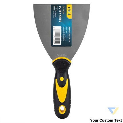 Putty Trowel 4’’ Deli Tools EDL HD4 (yellow) Construction tools