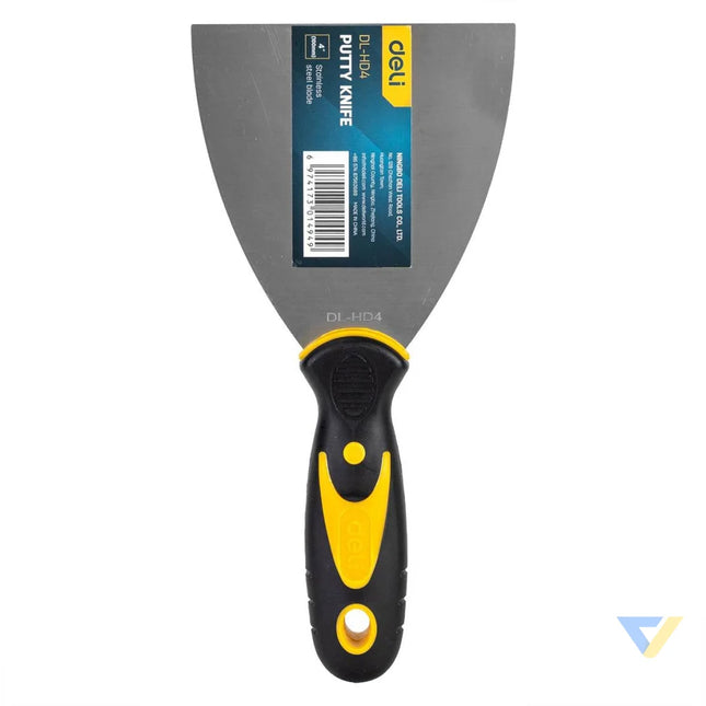 Putty Trowel 4’’ Deli Tools EDL HD4 (yellow) Construction tools