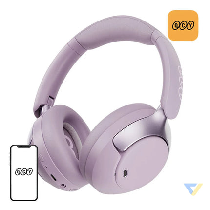 QCY H3 pro ANC wireless headphones (purple) Over ear