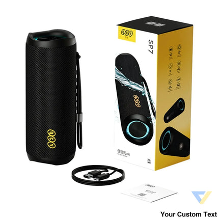 QCY SP7 wireless speaker (black) Bluetooth portable speakers