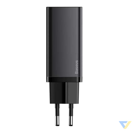 Quick Travel Charger Baseus GaN2 Lite USB + C 65W EU (black) mains chargers