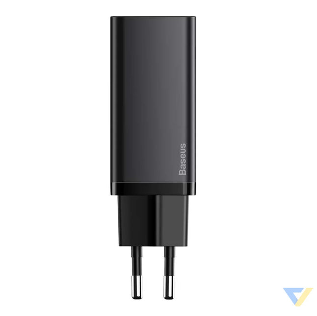 Quick Travel Charger Baseus GaN2 Lite USB + C 65W EU (black) mains chargers