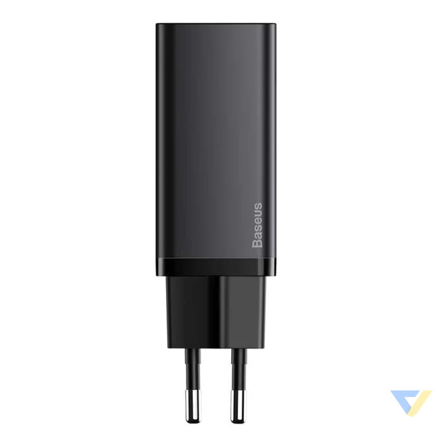 Quick Travel Charger Baseus GaN2 Lite USB + C 65W EU (black) mains chargers