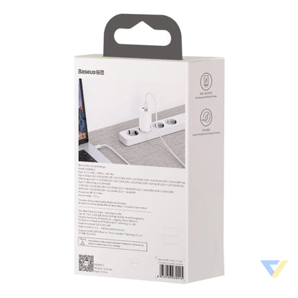 Quick Travel Charger Baseus GaN2 Lite USB + C 65W EU (white) mains chargers