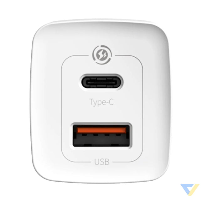 Quick Travel Charger Baseus GaN2 Lite USB + C 65W EU (white) mains chargers