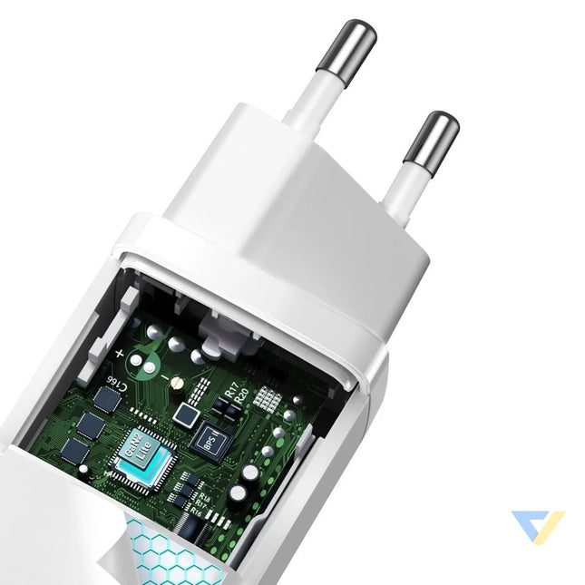 Quick Travel Charger Baseus GaN2 Lite USB + C 65W EU (white) mains chargers