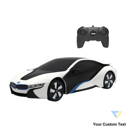 RASTAR R/C 1:24 BMW i8 remote controlled car UV sensitive (white and yellow) Remote controlled cars