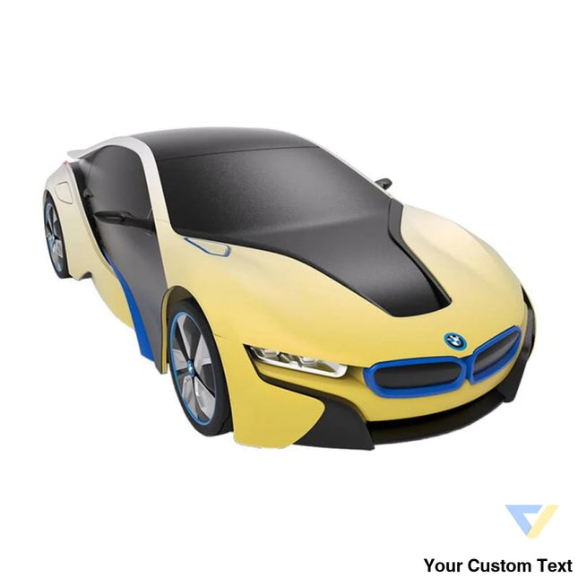 RASTAR R/C 1:24 BMW i8 remote controlled car UV sensitive (white and yellow) Remote controlled cars