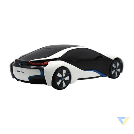 RASTAR R/C 1:24 BMW i8 remote controlled car UV sensitive (white and yellow) Remote controlled cars