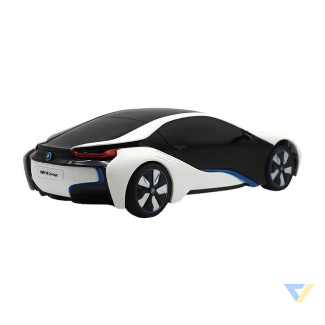 RASTAR R/C 1:24 BMW i8 remote controlled car UV sensitive (white and yellow) Remote controlled cars