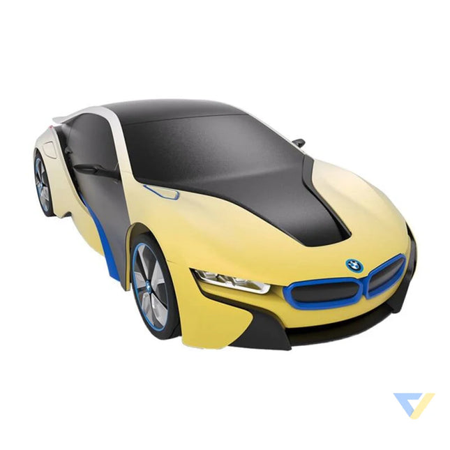 RASTAR R/C 1:24 BMW i8 remote controlled car UV sensitive (white and yellow) Remote controlled cars
