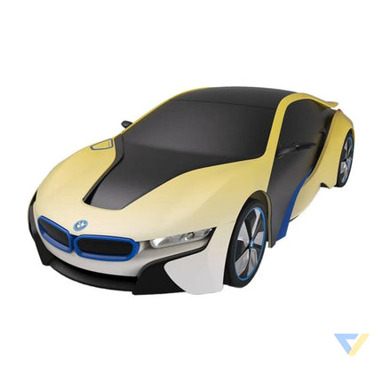RASTAR R/C 1:24 BMW i8 remote controlled car UV sensitive (white and yellow) Remote controlled cars