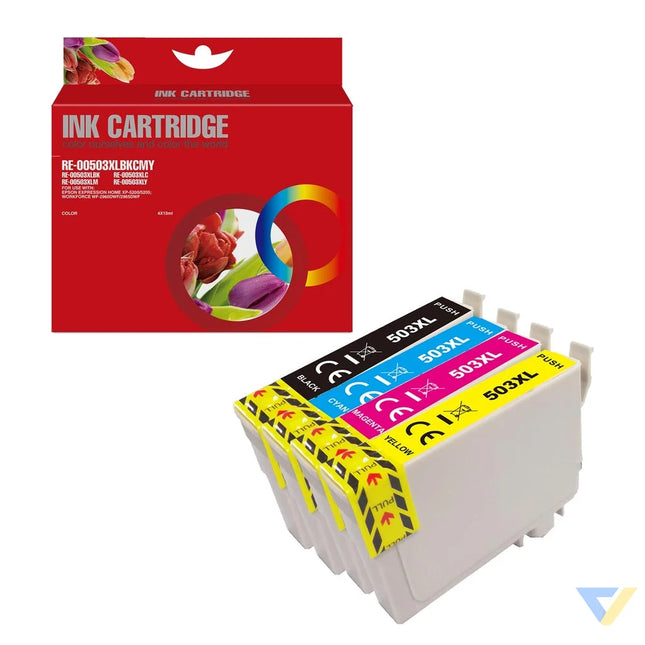 Red Box Compatible 503XL Ink Black/Cyan/Magenta/Yellow-0