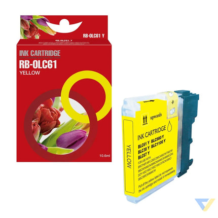 Red Box Compatible Brother LC1100Y/LC1100HY/LC980Y Ink Y-0