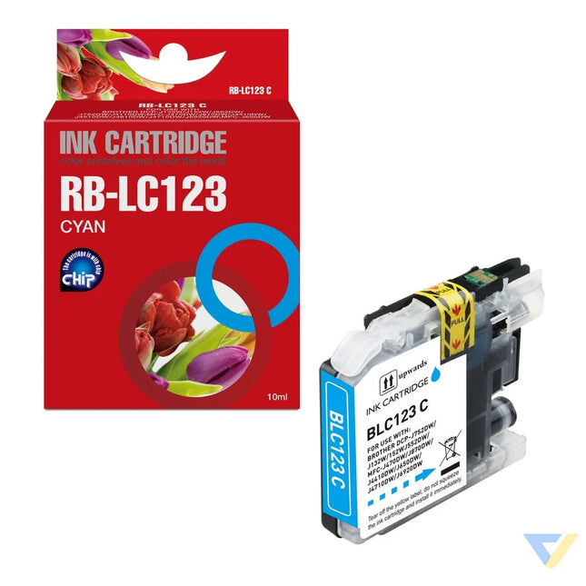 Red Box Compatible Brother LC123C Ink C-0