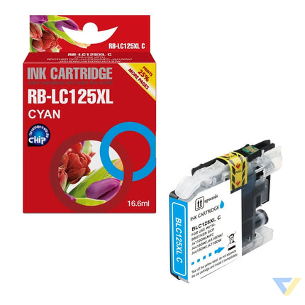 Red Box Compatible Brother LC125XLC Ink C-0