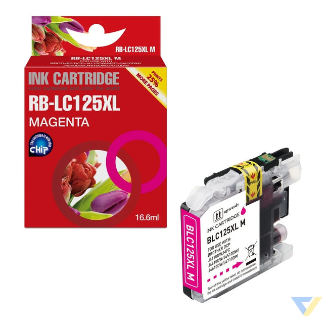 Red Box Compatible Brother LC125XLM Ink M-0