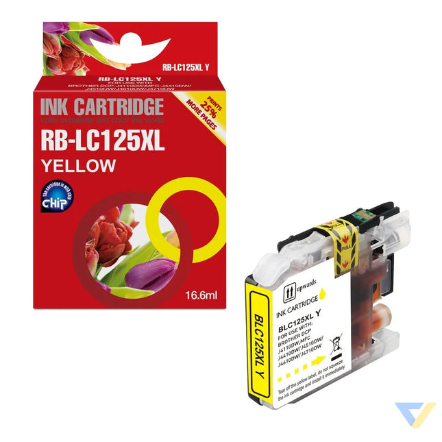 Red Box Compatible Brother LC125XLY Ink Y-0