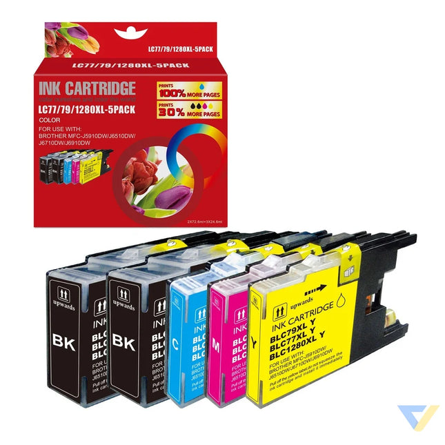 Red Box Compatible Brother LC1280BK*2/1280C/M/Y Ink BK/BK/C/M/Y-0