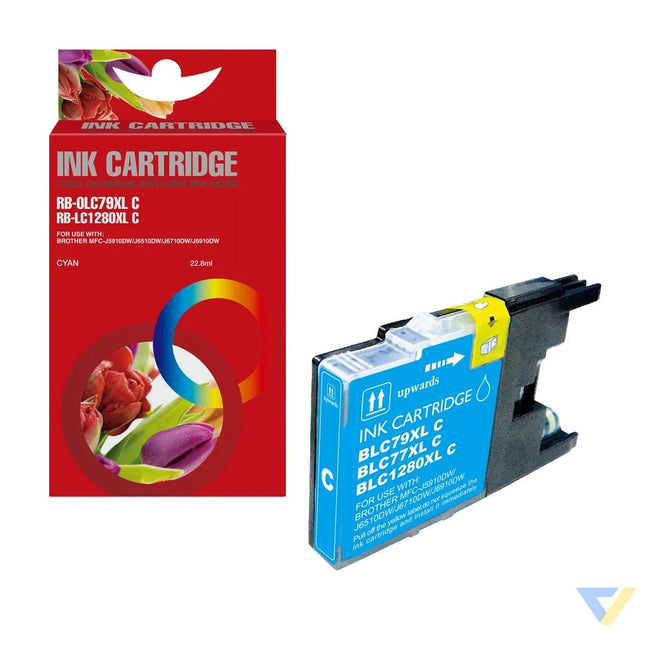 Red Box Compatible Brother LC1280C Ink C-0