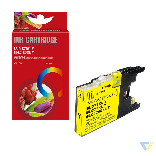 Red Box Compatible Brother LC1280Y Ink Y-0