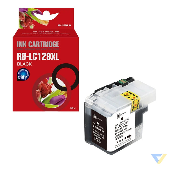 Red Box Compatible Brother LC129XLBK Ink B-0