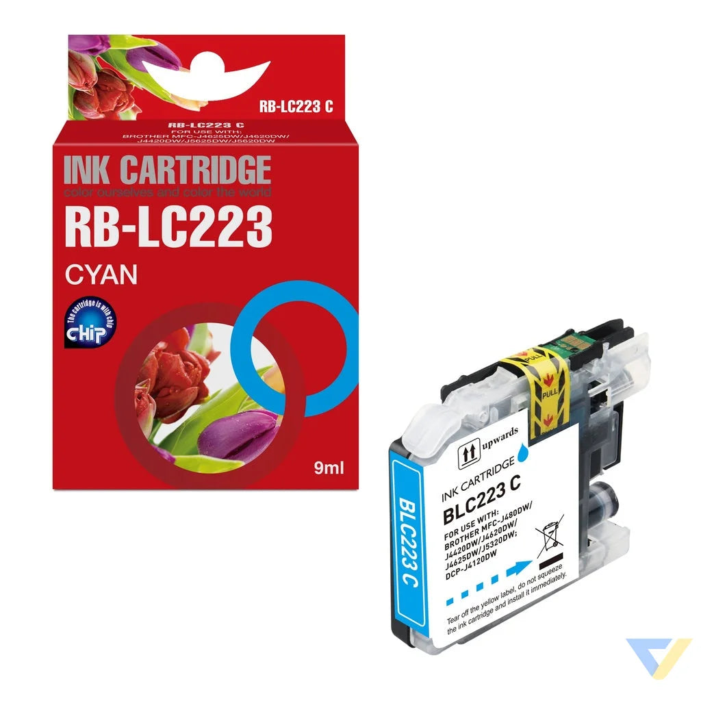 Red Box Compatible Brother LC223C Ink C-0