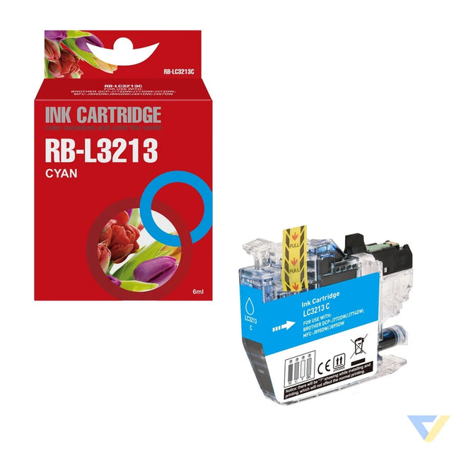 Red Box Compatible Brother LC3213C Ink C-0
