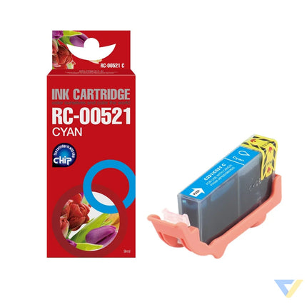 Red Box Compatible Canon CLI-521C(with chip) Ink C-0