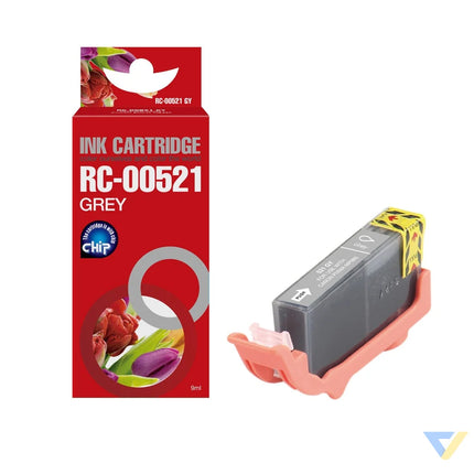 Red Box Compatible Canon CLI-521GY(with chip) Ink GY-0